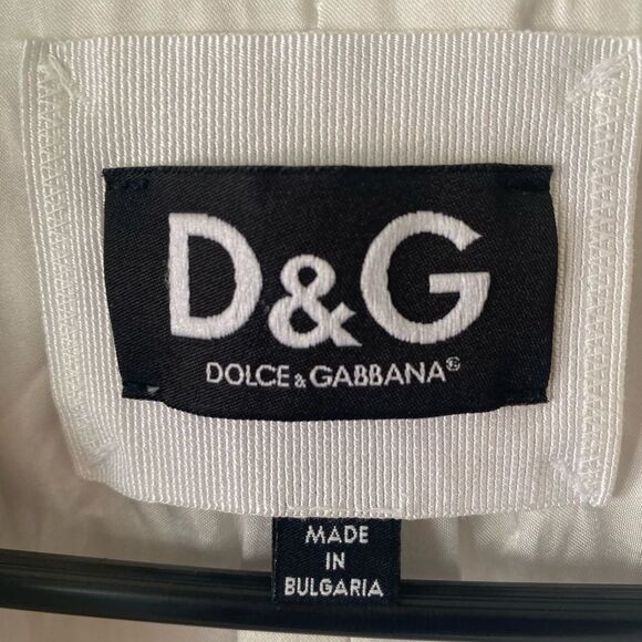 Dolce & Gabbana white slightly cropped blazer jacket - Picture 4 of 13